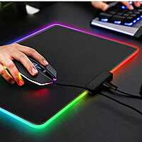 RGB 08 Mouse Pad For Large Extended Desk Pad Mat with 14 Lighting Modes