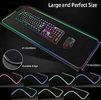 RGB 354 Mouse Pad For Large Extended Desk Pad Mat with 14 Lighting Modes