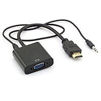 Mini HDMI To VGA Adapter Convertor with Micro-USB Power