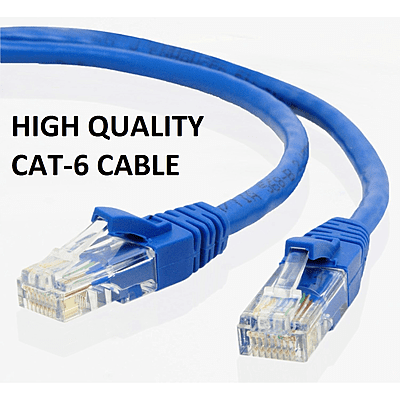 CAT-6 Rj45 Ethernet Patch Cord High Speed Data Transfer Cable (5 Meter)