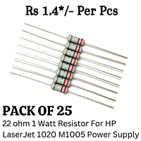 22 ohm 1 Watt Resistor For HP LaserJet 1020 M1005 Power Supply (Pack of 25 Pcs)
