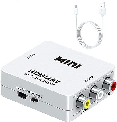 HDMI To AV Converter Cable for PC Laptop HDTV DVD
