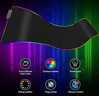 RGB 354 Mouse Pad For Large Extended Desk Pad Mat with 14 Lighting Modes