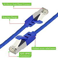 CAT-6 Rj45 Ethernet Patch Cord High Speed Data Transfer Cable (1 Meter)