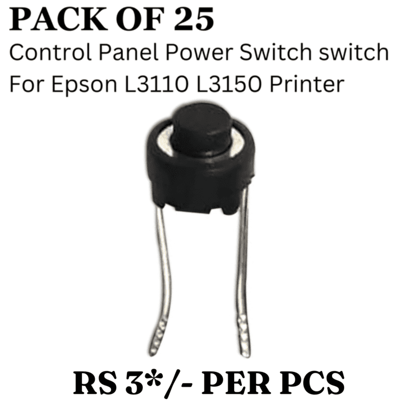 Control Panel Power Switch Button For Epson L3110 L3150 Printer (Pack of 25 Pcs)