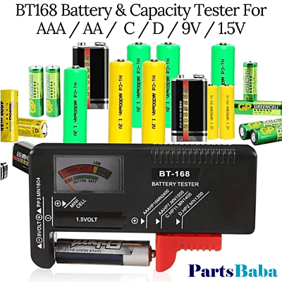 BT168 Battery & Capacity Tester For AAA AA C D 9V 1.5V