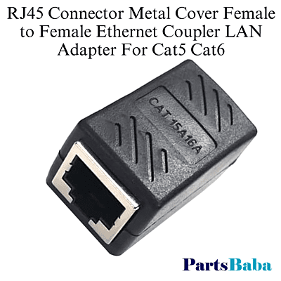 RJ45 Connector Metal Cover Female to Female Ethernet Coupler LAN Adapter For Cat5 Cat6