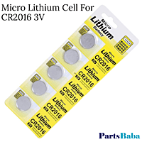Micro Lithium Cell For CR2016 3V For Remote Controls Watches Calculators (Pack of 5 Pcs)