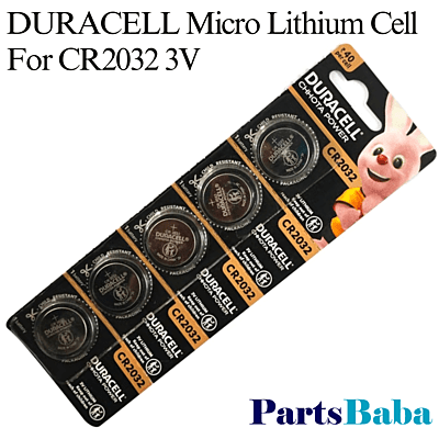 DURACELL Micro Lithium Cell For CR2032 3V For Calculator  (Pack of 5 Pcs)
