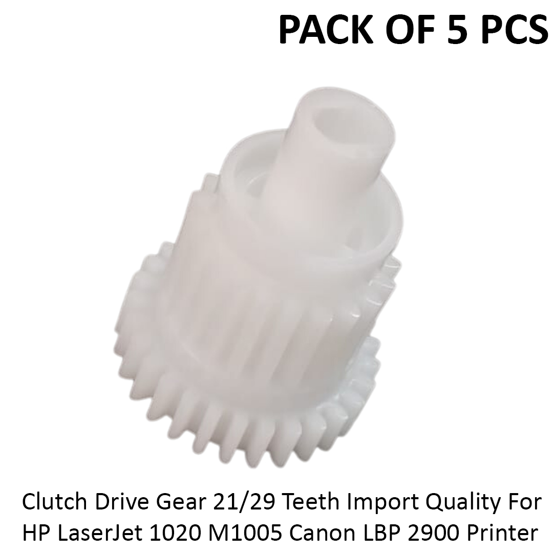 Clutch Drive Gear 21/29 Teeth Import Quality For HP LaserJet 1020 M1005 LBP 2900 Printer (Pack of 5 Pcs)