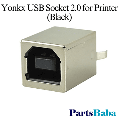 Yonkx USB Socket 2.0 for Printer (Black)