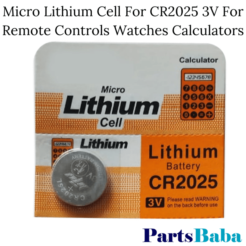 Micro Lithium Cell For CR2025 3V For Remote Controls Watches Calculators 1 Pcs