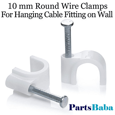 10mm Round Wire Clamps for Hanging Cables Fitting on Wall