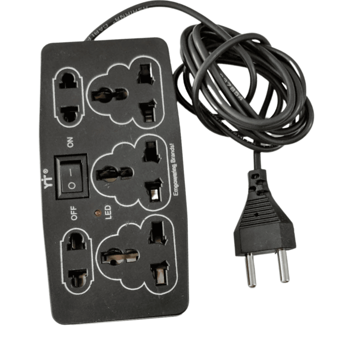 Universal Extension Cord 6 Socket 5 Meter Power Strip wire - POWER MAXMA