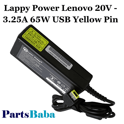 Lappy Power Lenovo 20V - 3.25A 65W USB Yellow Pin