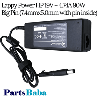 Lappy Power HP 19V – 4.74A 90W Big Pin (7.4mmx5.0mm with pin inside)