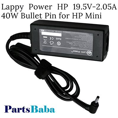 Lappy Power HP 19.5V-2.05A 40W Bullet Pin for HP Mini